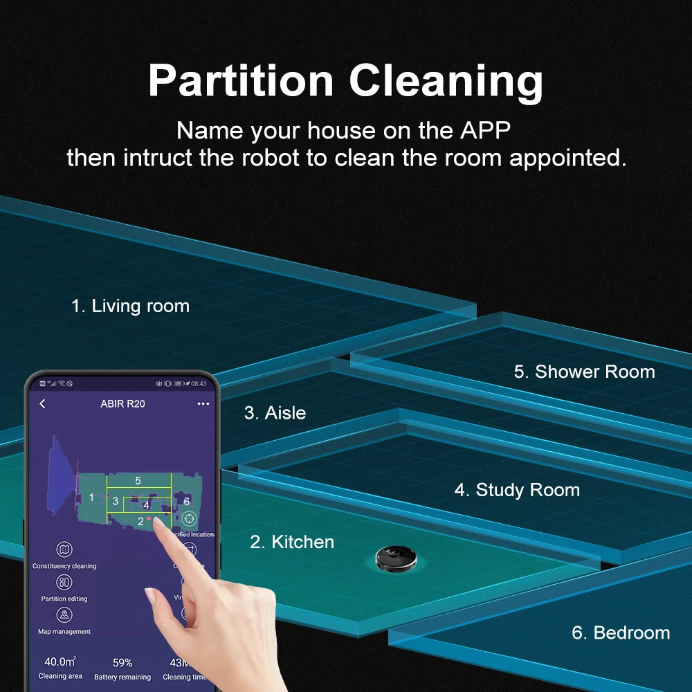Robot Vacuum Multi-Floor Maps & Zone Cleaning